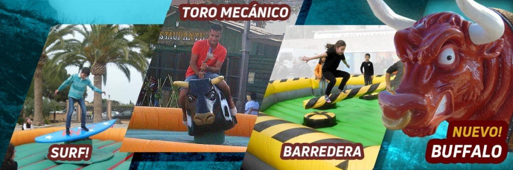 Alquiler toro mecánico Alicante y Murcia